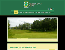 Tablet Screenshot of clobergolfclub.co.uk
